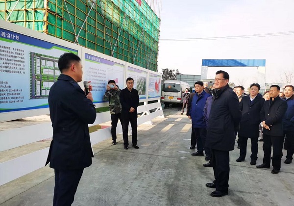 新厂房地上部分加紧建设中，徐州经开区重大产业项目观摩团调研联东U谷·徐州